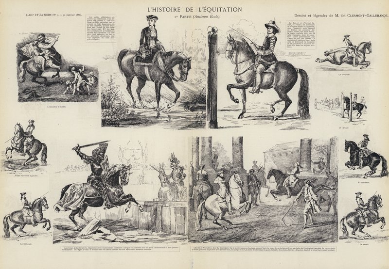 La historia de la equitación de French School
