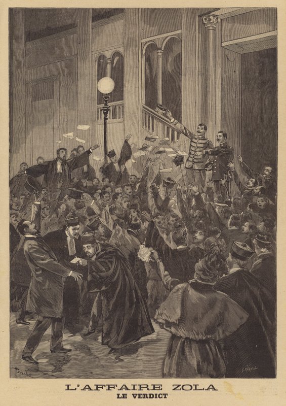 El juicio por difamación de Émile Zola de French School