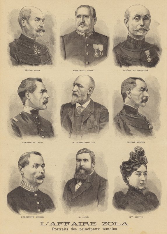 El juicio por difamación de Émile Zola de French School