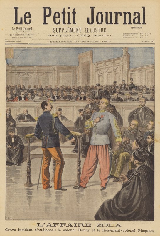 El juicio por difamación de Émile Zola de French School