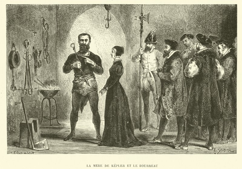 La madre de Johannes Kepler y el verdugo de French School