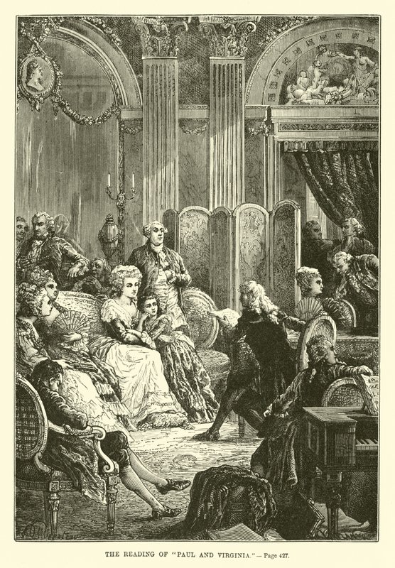 La lectura de Paul y Virginia de French School