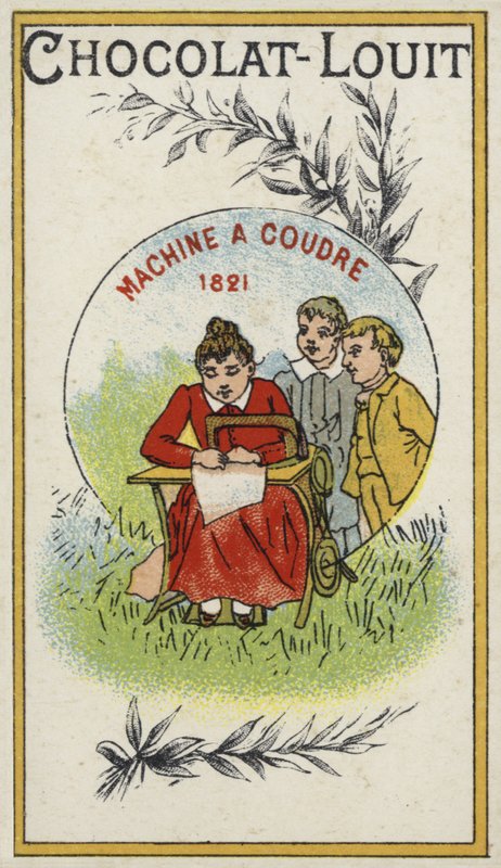 La máquina de coser, 1821 de French School