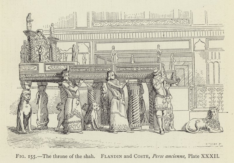 El trono del shah de French School