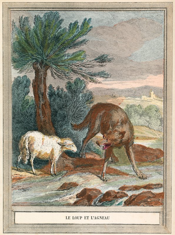 El lobo y el cordero de French School