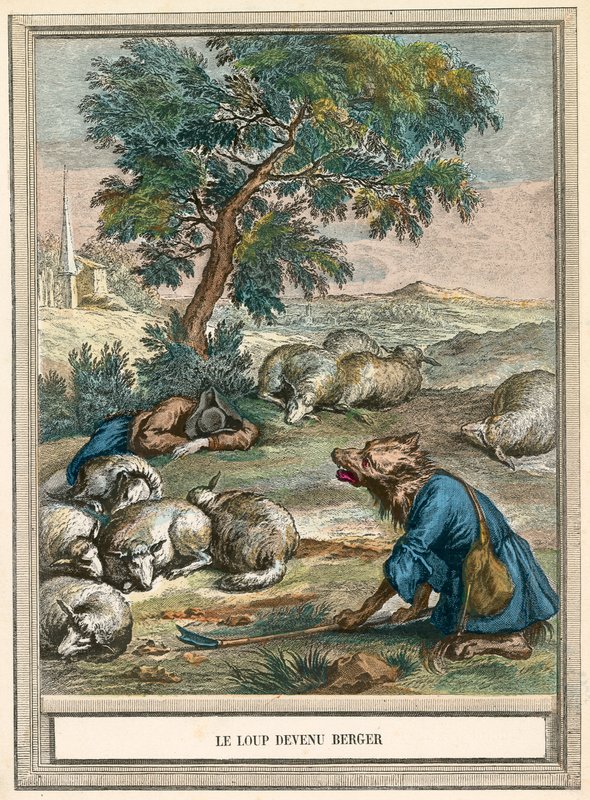 El lobo se convierte en pastor de French School