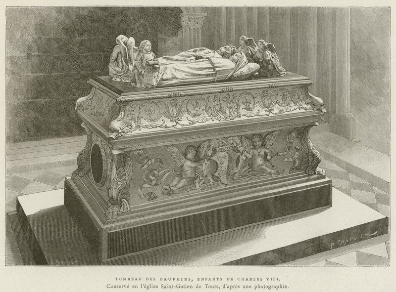 Tumba de los delfines, hijos de Carlos VIII de French School