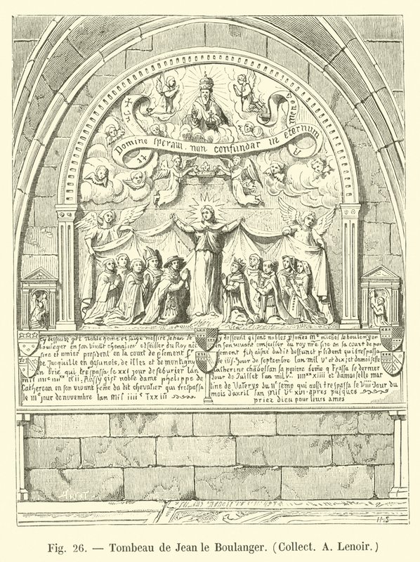 Tumba de Jean le Boulanger, Coll A Lenoir de French School