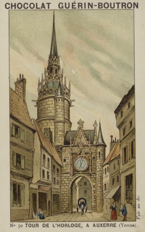 Torre del Reloj, en Auxerre, Yonne de French School