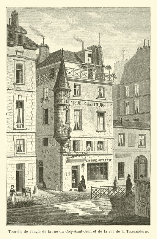 Torre de la esquina de la calle del Coq-Saint-Jean y de la calle de la Tixeranderie de French School