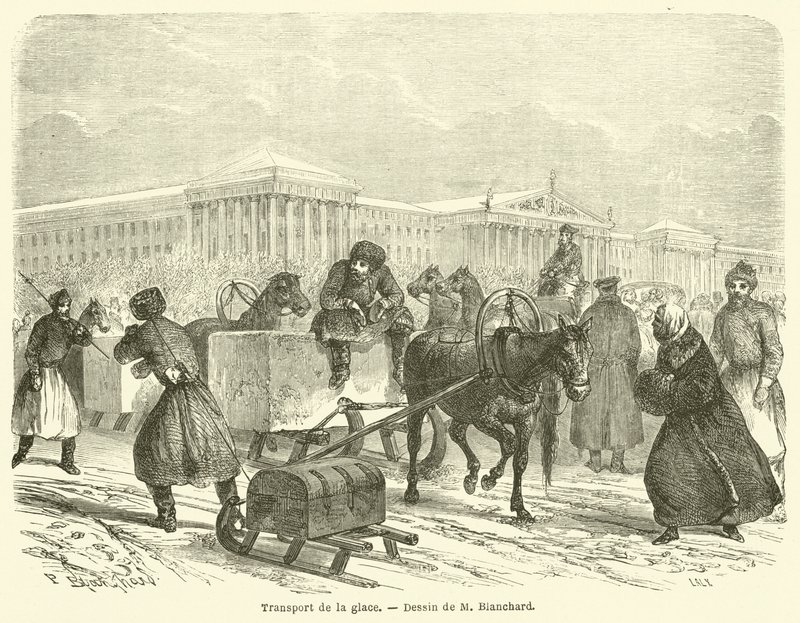 Transporte de hielo de French School