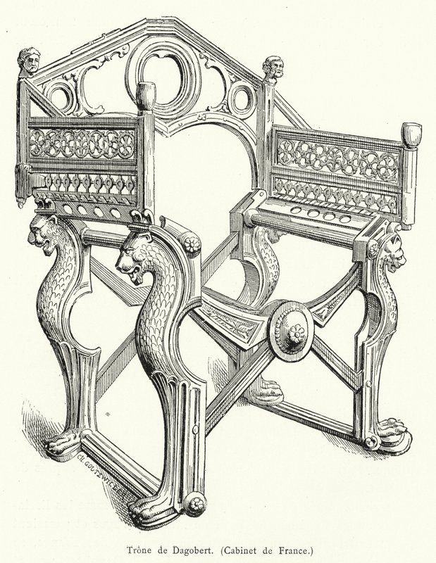 Trono de Dagoberto de French School