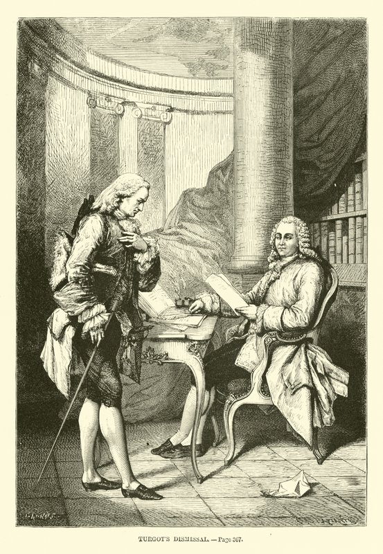 Destitución de Turgot de French School