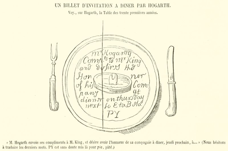 Una Invitación a Cenar por Hogarth de French School