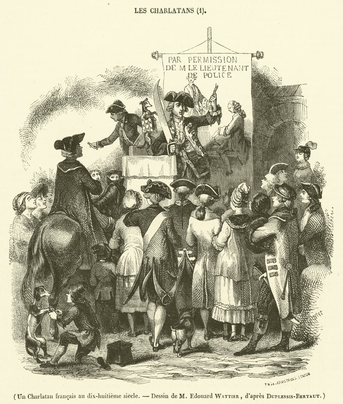 Un charlatán francés en el siglo XVIII de French School