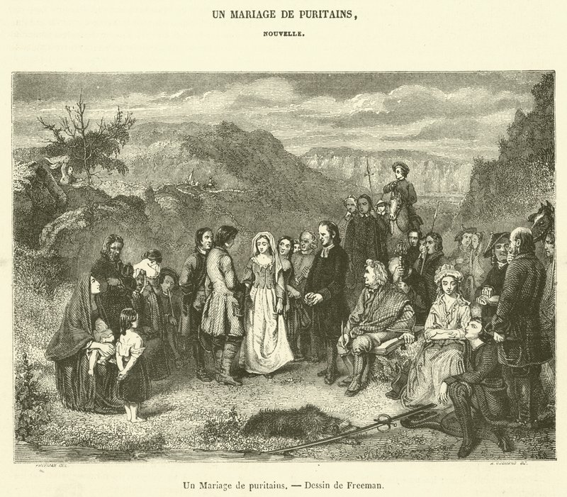 Un Matrimonio de puritanos de French School