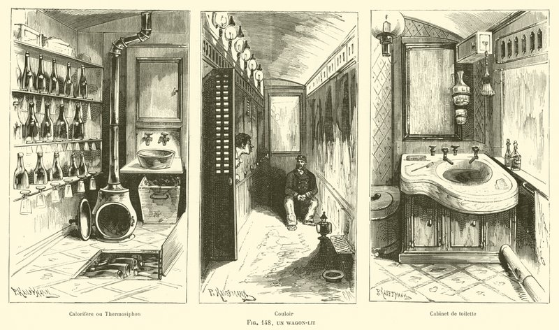 Un vagón-cama de French School