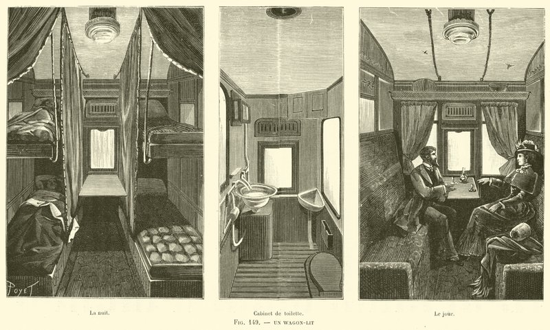 Un vagón-cama de French School