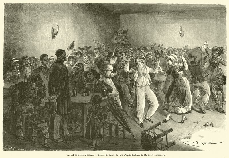 Un baile de bodas en Salers de French School