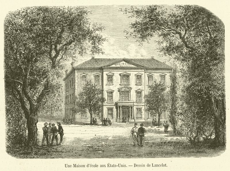 Una Casa de escuela en Estados Unidos de French School