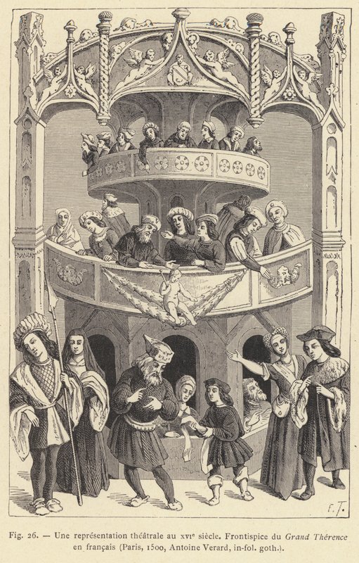 Una representación teatral en el siglo XVI de French School