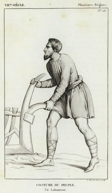 Siglo VII, Varios Reinos, Traje del Pueblo, Un Labrador de French School