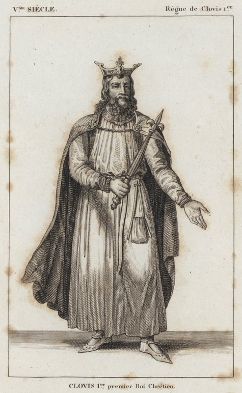 Siglo V, Reinado de Clovis I, Clovis I, primer Rey Cristiano de French School