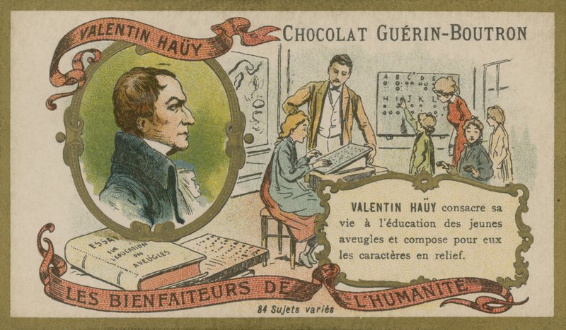 Valentin Hauy, pionero francés de la educación para ciegos de French School