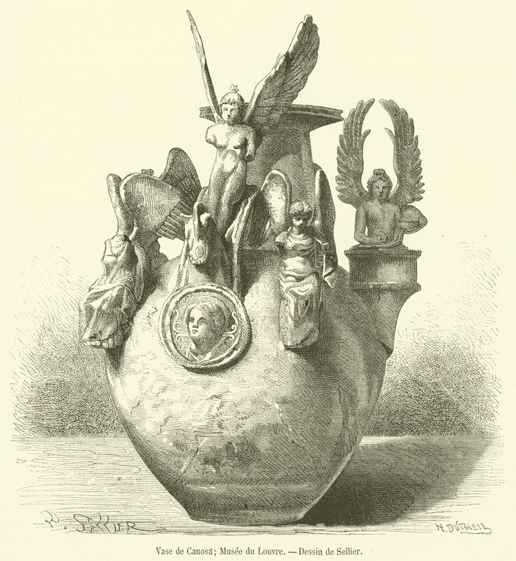Vaso de Canosa, Museo del Louvre de French School
