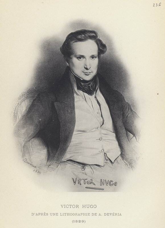 Victor Hugo (litografía) de French School