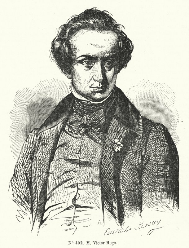 Victor Hugo, novelista y dramaturgo francés (grabado) de French School