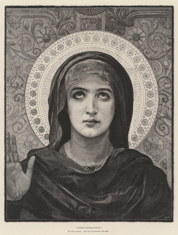 Virgen Consoladora, en el Palacio de Luxemburgo de French School