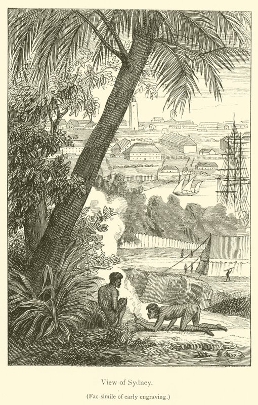 Vista de Sídney (grabado) de French School