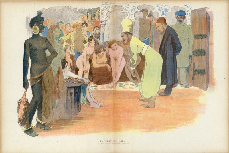 Visita al Harén, Ilustración para Le Rire de French School