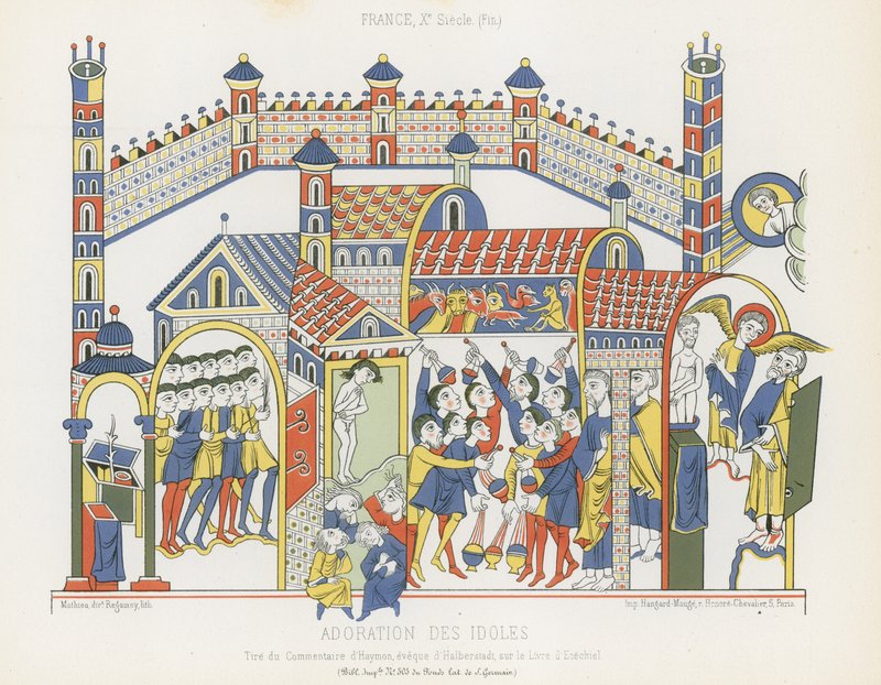 Adoración de ídolos de French School