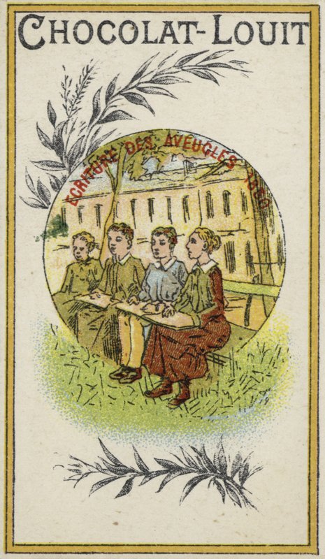 Escritura para ciegos, 1830 de French School
