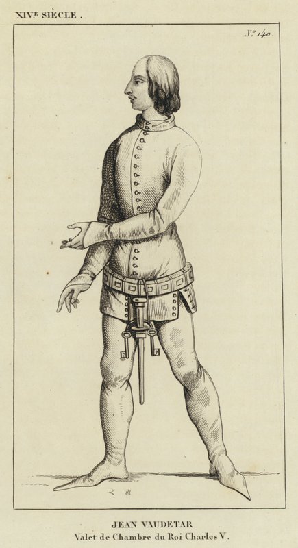 Siglo XIV, Jean Vaudetar, Valet de Chambre del Rey Carlos V de French School