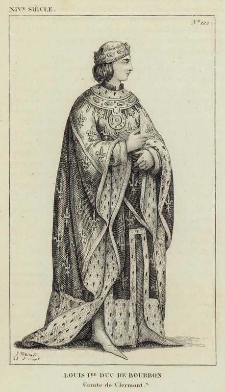 XIV Siglo, Luis I Duque de Borbón, Conde de Clermont de French School