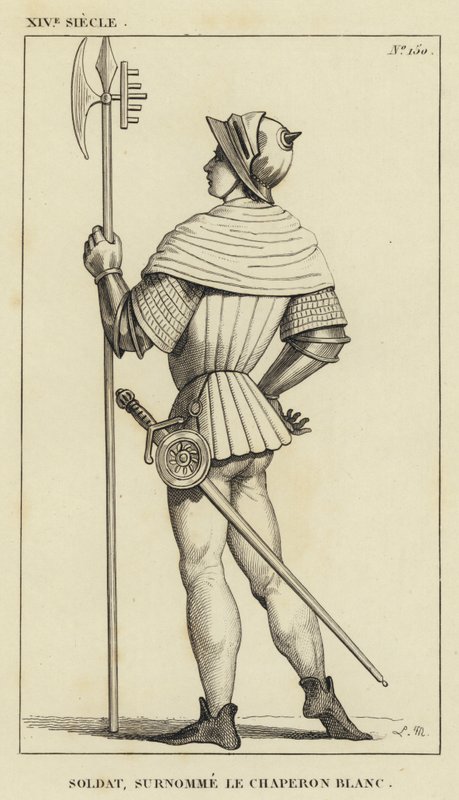 Siglo XIV, Soldado, Apodado el Capuchón Blanco de French School