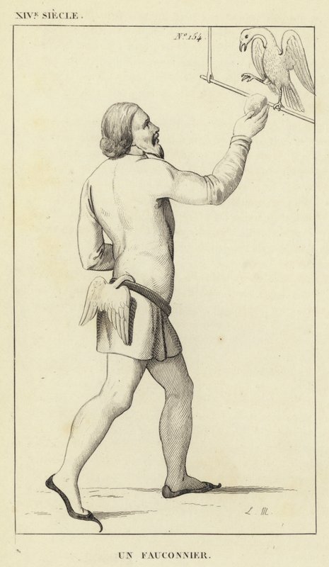 XIV Siecle, Un Fauconnier de French School