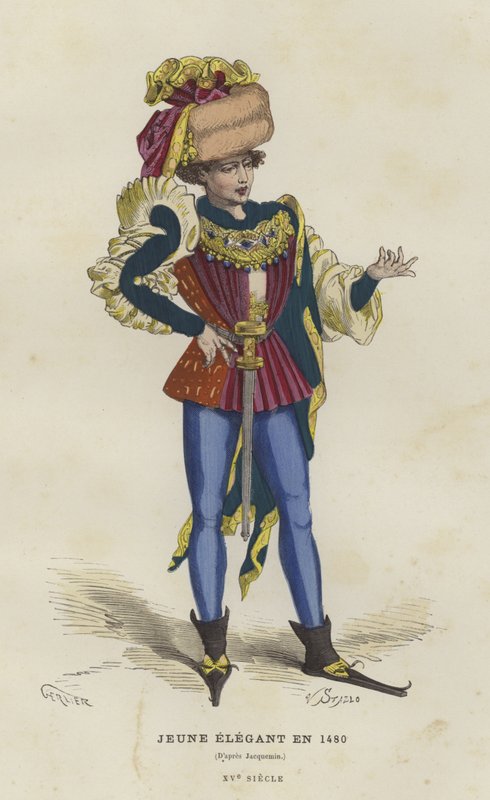 Joven dandi, 1480 de French School