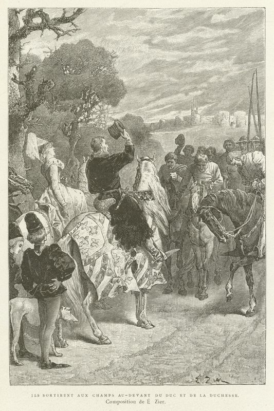 Salieron al campo antes que el duque y la duquesa de French School