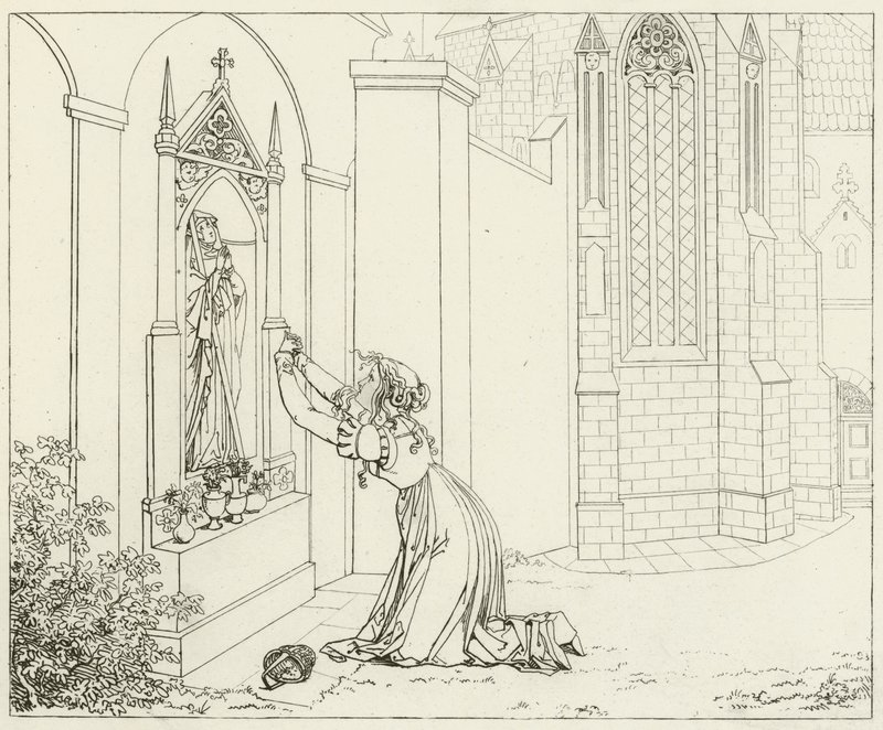 Ilustración para Fausto de Goethe de Friedrich August Moritz Retzsch