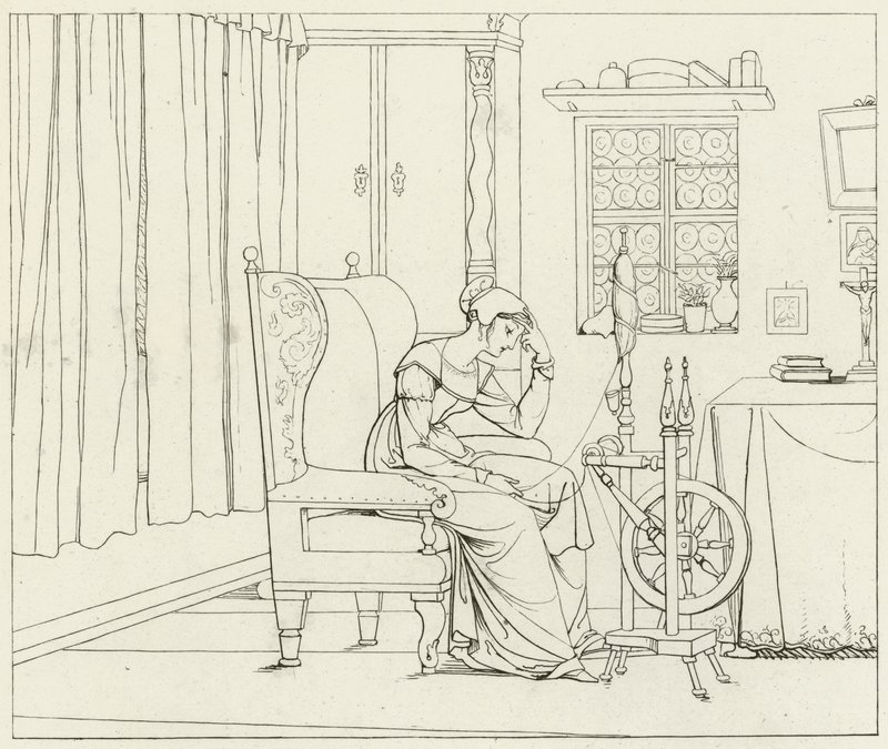 Ilustración para Fausto de Goethe de Friedrich August Moritz Retzsch
