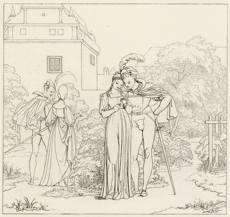 Ilustración para Fausto de Goethe de Friedrich August Moritz Retzsch
