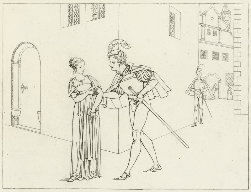 Ilustración para Fausto de Goethe de Friedrich August Moritz Retzsch