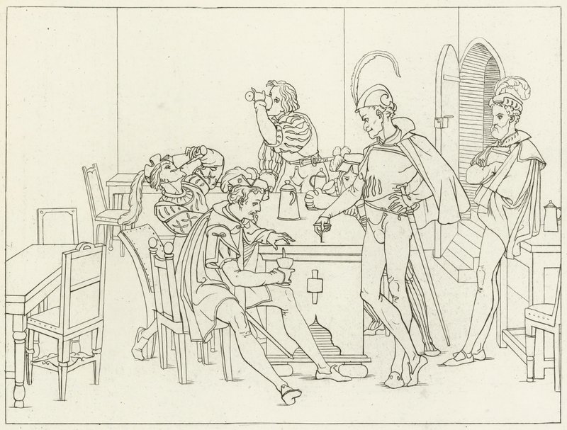 Ilustración para Fausto de Goethe de Friedrich August Moritz Retzsch