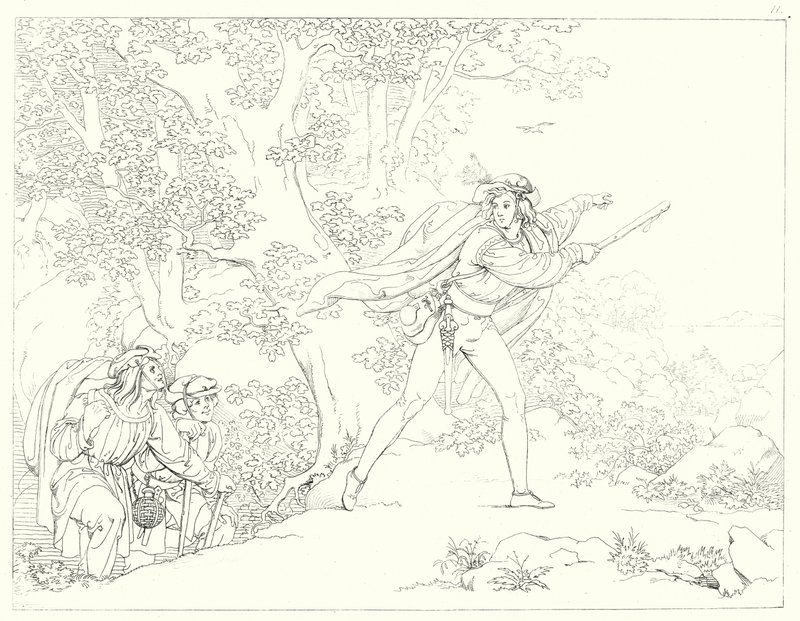 Ilustración para Lied von der Glocke de Schiller, o La Canción de la Campana de Friedrich August Moritz Retzsch