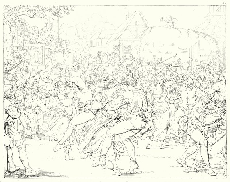 Ilustración para Lied von der Glocke de Schiller, o La Canción de la Campana de Friedrich August Moritz Retzsch