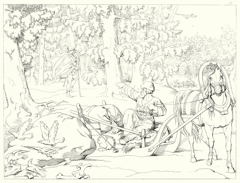 Ilustración para Lied von der Glocke de Schiller, o La canción de la campana (grabado) de Friedrich August Moritz Retzsch